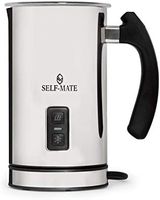 Automatic Milk Frother, Heater and Cappuccino Maker Stainless Steel Electric Milk Steamer Machine Cold or Hot Milk, Espresso, Chocolate, Coffee, Foamer, Easy to Use, Sturdy & Silent for Home Or Café