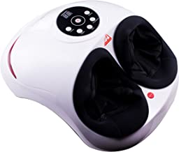 Shiatsu Foot Massager Machine with Deflate Function, Automatic Electric Heated Air Compression Rolling & Deep Kneading Feet Massager for Plantar Fasciitis, Toes Relieved for Home & Office